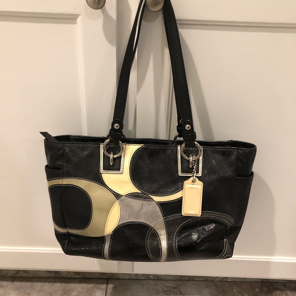Coach multi colored handbag